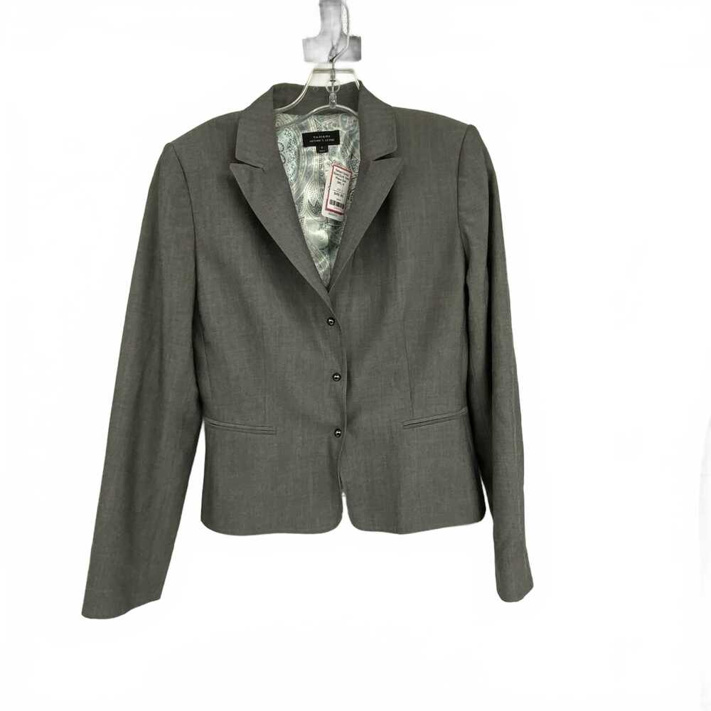 Tahari Gray Rayon-Polyester Skirt Suit Blazer | Women’s Size 6